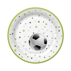 Papierové taniere Futbalová loptička, 18cm