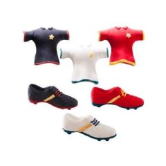 Futbal cukrové dekorácie Sada Futbal cukrové dekorácie Sada