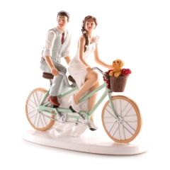 Svadobná figúrka novomanželia tandem Svadobná figúrka novomanželia tandem