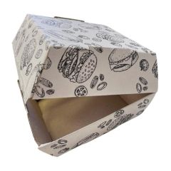 Krabica na hamburger - malý 13x13x9,5 cm (50ks) Krabica na hamburger - malý 13x13x9,5 cm (50ks)