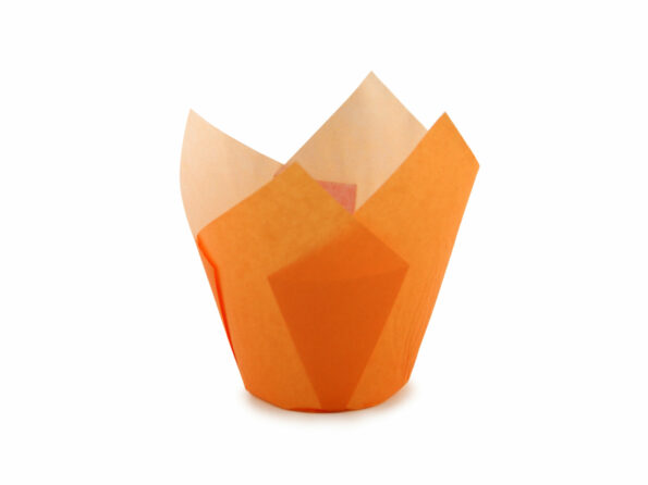 Košíčky na muffiny tulipánové oranžové