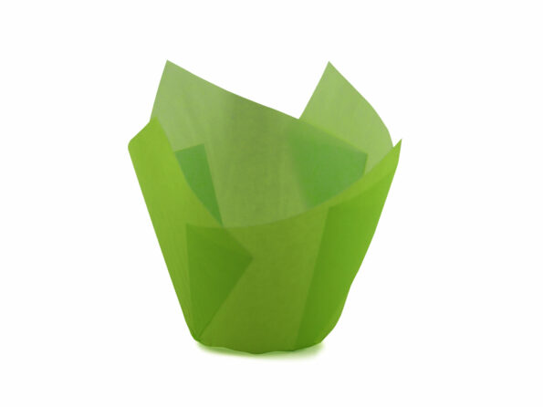 Košíčky na muffiny tulipánové zelené