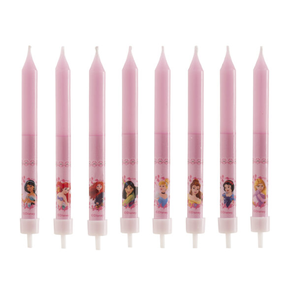 Tortové sviečky 8 ks Disney princezné 4