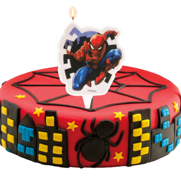 Tortová sviečka Spiderman 2D