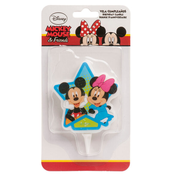 Tortová sviečka Mickey a Minnie 2D 2