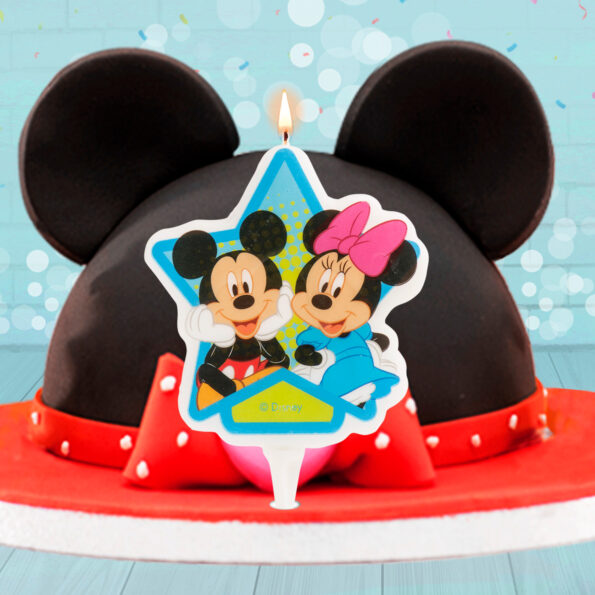 Tortová sviečka Mickey a Minnie 2D