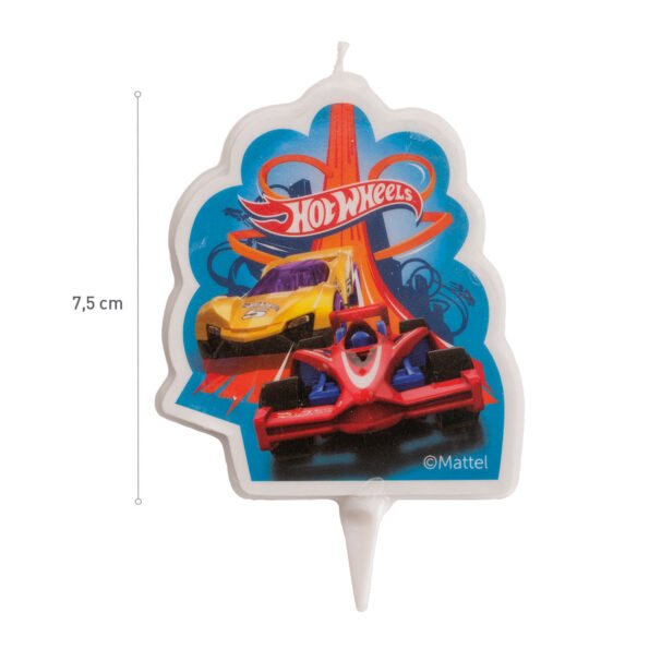 Tortová sviečka Hot Wheels 2D 3