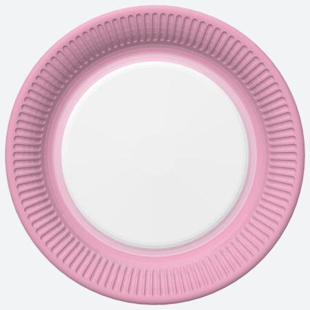 Papierové taniere ružové