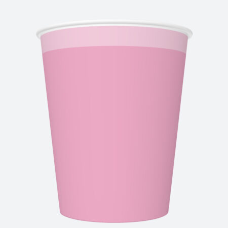 Papierové poháre ružové 250ml