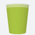 Papierové poháre zelené 250ml