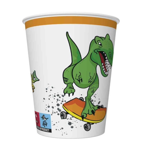 Papierové poháre Dinosaurus 250ml