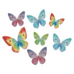 Sada oblátkových motýľov 3-6cm