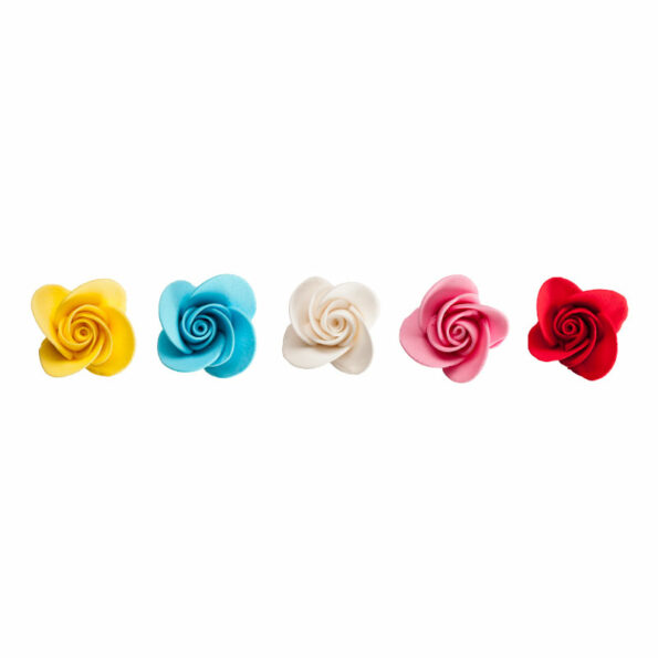 Sada rôznofarebných cukrových ruží 20ks