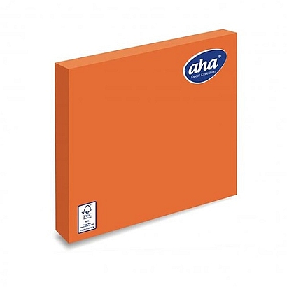 Oranžové papierové servítky, 33x33cm
