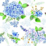 Papierové servítky – Modré kvety
