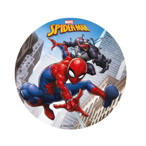 Jedlý papier Spiderman 15,5 cm na výzdobu torty