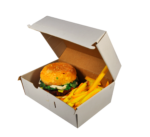Krabica na hamburger a hranolky